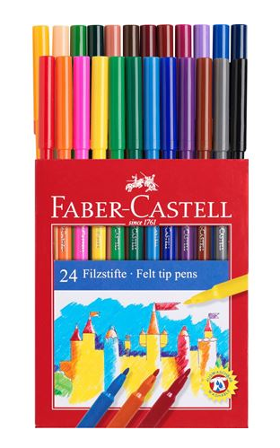 Набор фломастеров Faber-castell 24 шт в картон кор FC-554224 - фото 2