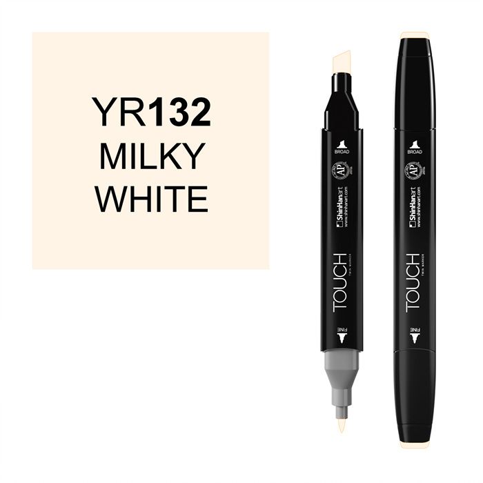 Маркер спиртовой Touch Twin цв. YR132 молочный белый боди с длинным рукавом и ползунки детские fashion рост 56 см молочный