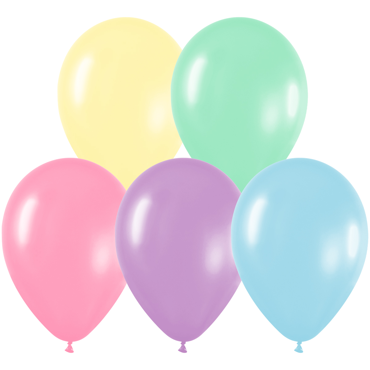 воздушные шары meshu с днем рождения 10 шт м12 30 см пастель ассорти Воздушные шары MESHU 