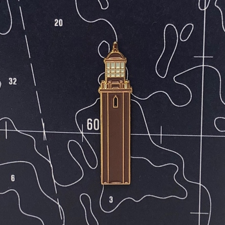 значок эмалированный передний кронштадтский маяк Значок эмалированный 