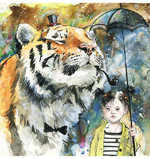 Постер Принт Mr.Tiger by Lora Zombie A3 220LZTIGER_A3