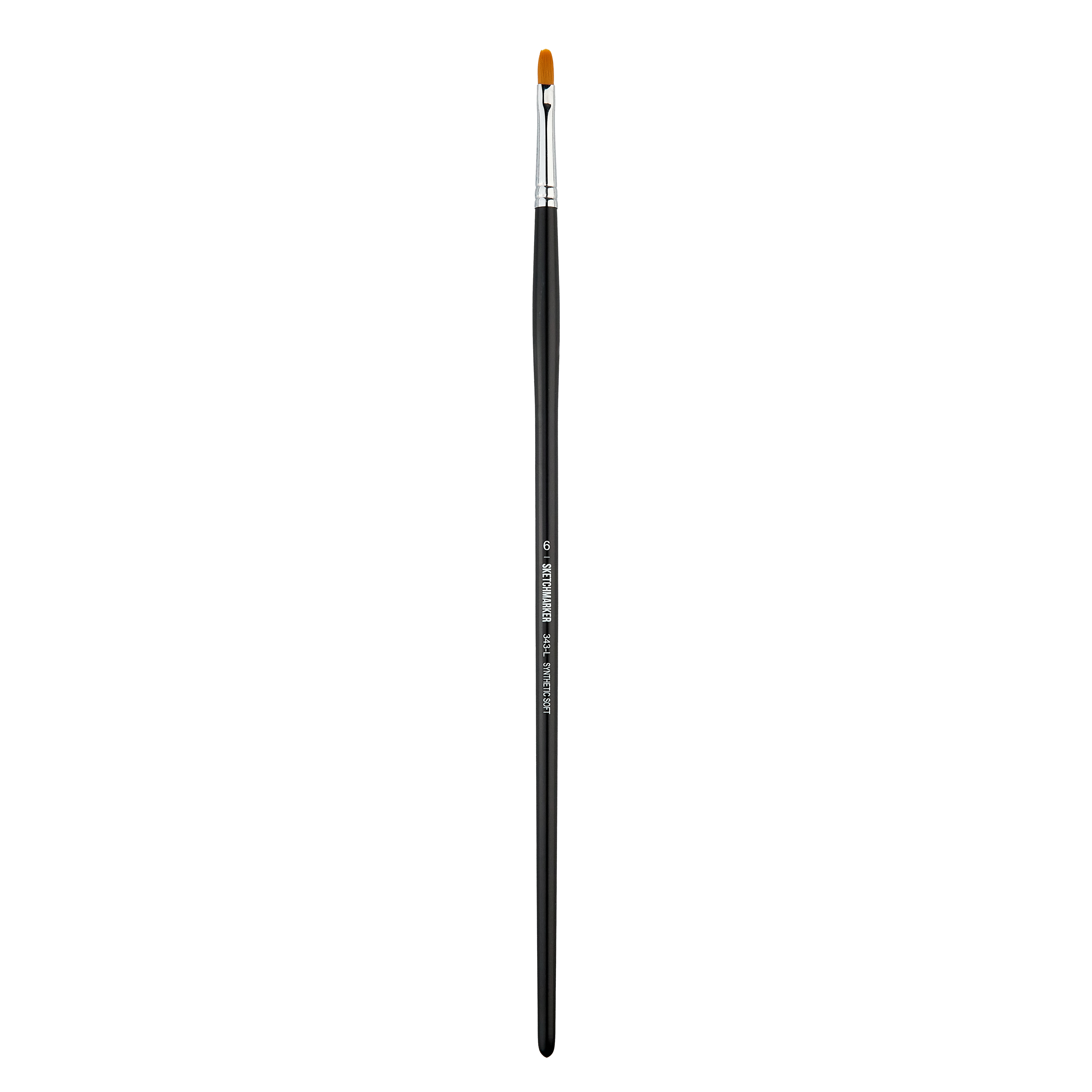 Кисть синтетика мягкая №6 овальная Sketchmarker "343" ручка длинная