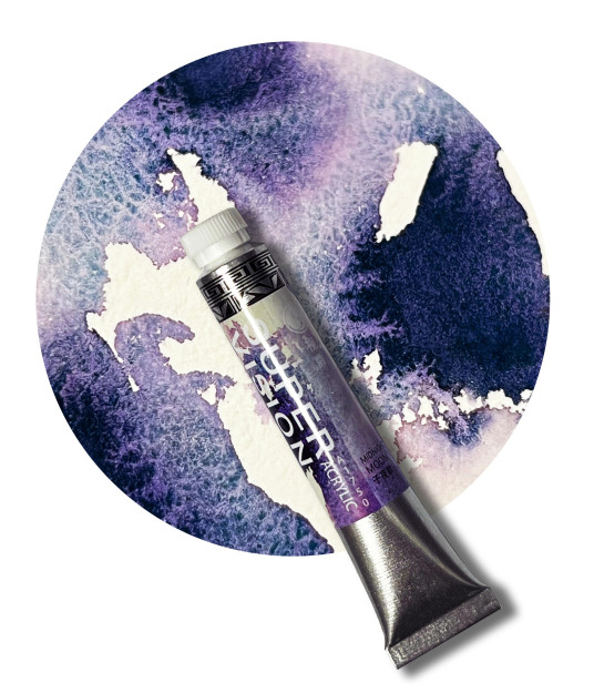 Акрил Super Vision с грануляцией  "Acrylic layered " в тубе 8 мл S5 Midnight moon