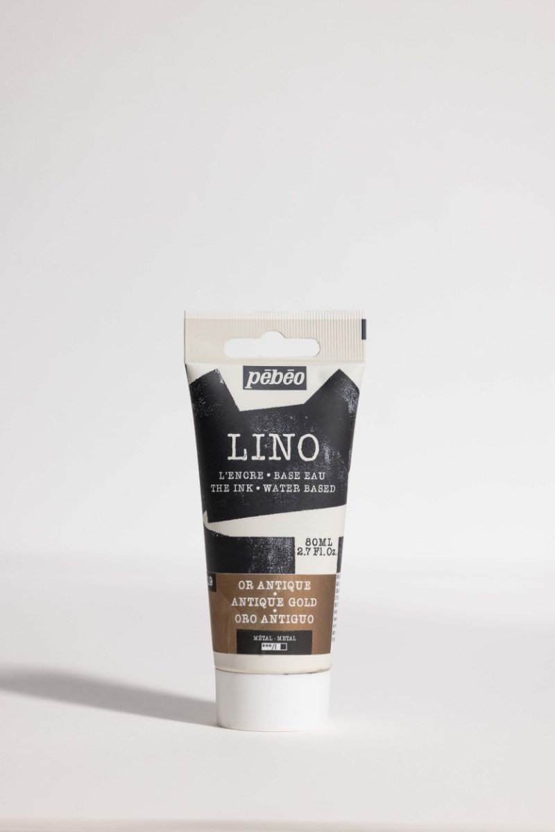 Краска для линогравюры Pebeo "LINO" 80 мл, золото античное