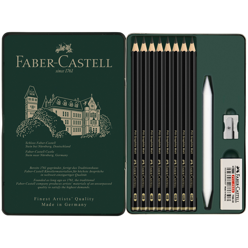 Набор карандашей чернографитовых матовых Faber-Castell 