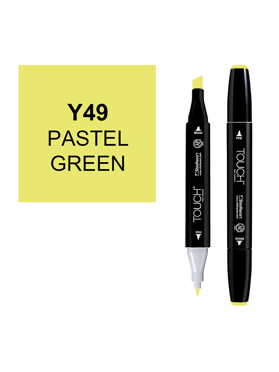 Маркер спиртовой Touch Twin цв. Y49 пастельный зеленый