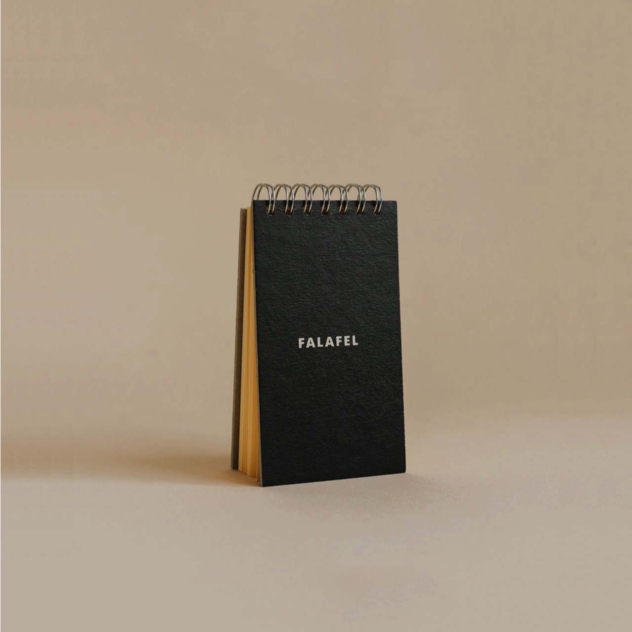 Блокнот на пружине FALAFEL BOOKS Notepad black Н-455388 - фото 1