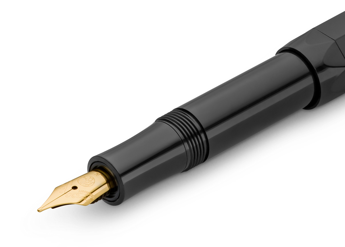 Ручка перьевая Kaweco CLASSIC Sport F 0,7 мм, чернила синие, корпус черный KW10000004 - фото 4