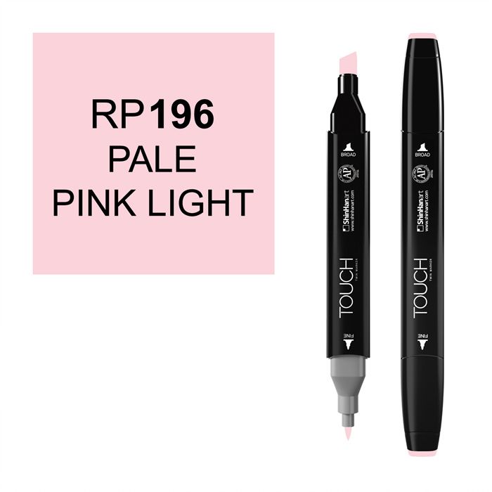Маркер спиртовой Touch Twin цв. RP196 бледный пастельно-розовый