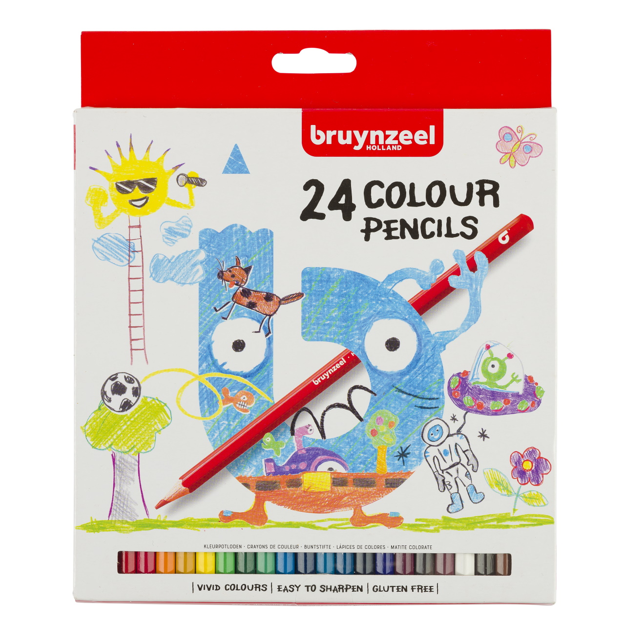 Набор карандашей цветных Bruynzeel 24 шт в картонной коробке гелевые свечи набор 2 для творчества