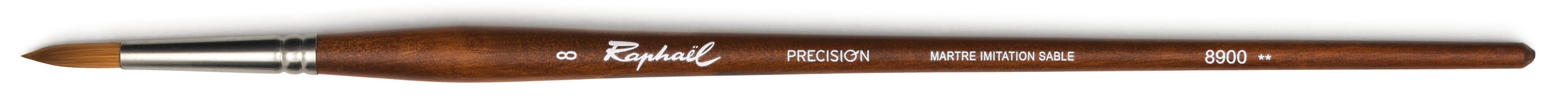 Кисть синтетика имитация соболь №8 круглая Sennelier "Precision" длинная ручка