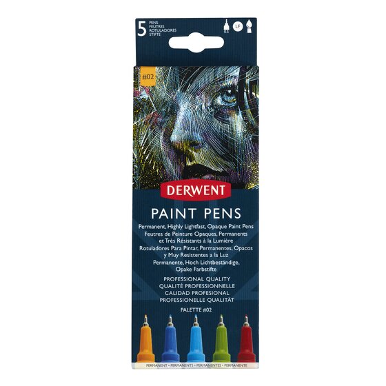 Набор капиллярных ручек Derwent "Paint Pen" №2 5 шт