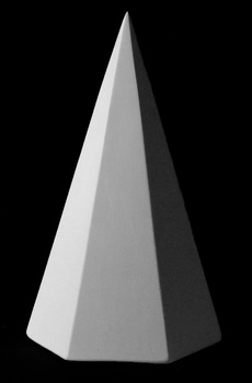 Гипс Пирамида 6-гранная мулле мек в мастерской