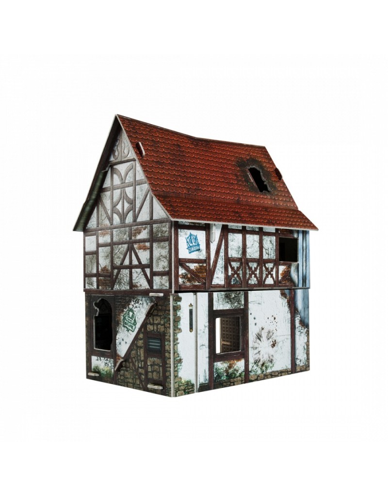 Сборная деревянная модель Пурпурный домик, деревянный конструктор домик, набор для конструирования