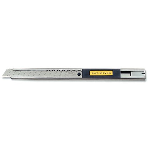 Купить Нож OLFA с выдвижным лезвием 9 мм корпус из нержавеющей стали, Япония