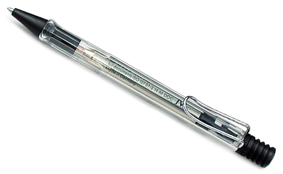 Ручка шариковая LAMY 212 vista, M16 Прозрачный