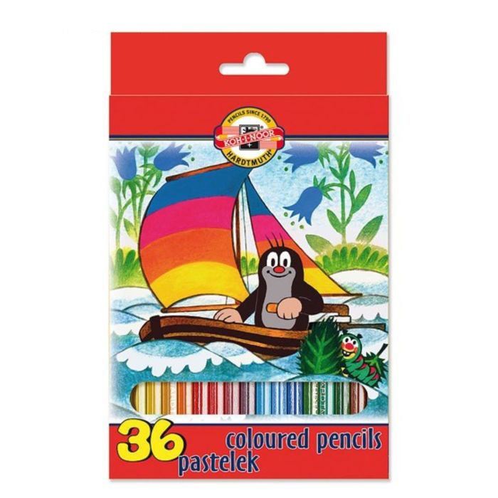 Набор карандашей цветных Koh-I-Noor "Крот" 36 шт в картоне 
