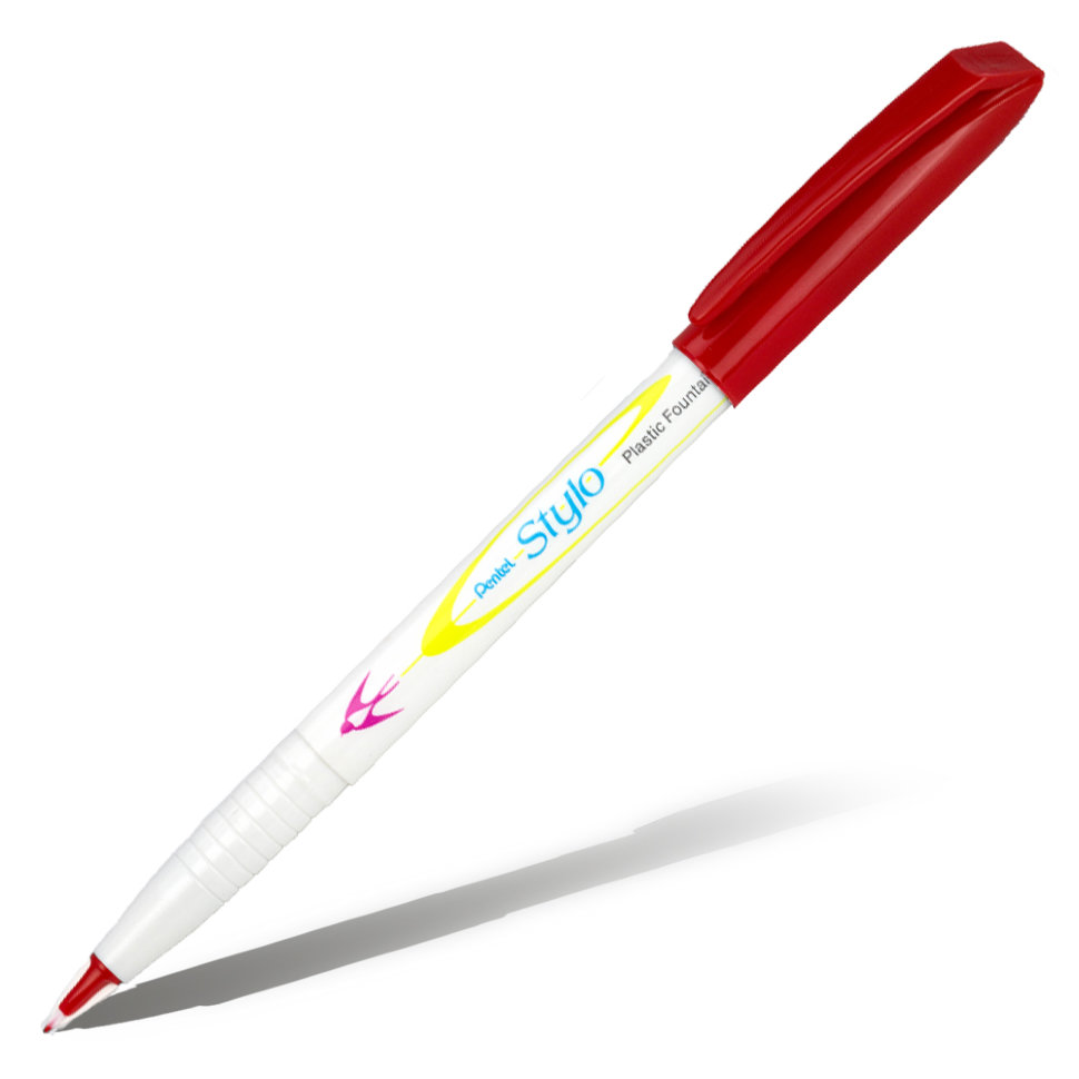 Ручка с пластиковым пером Pentel 