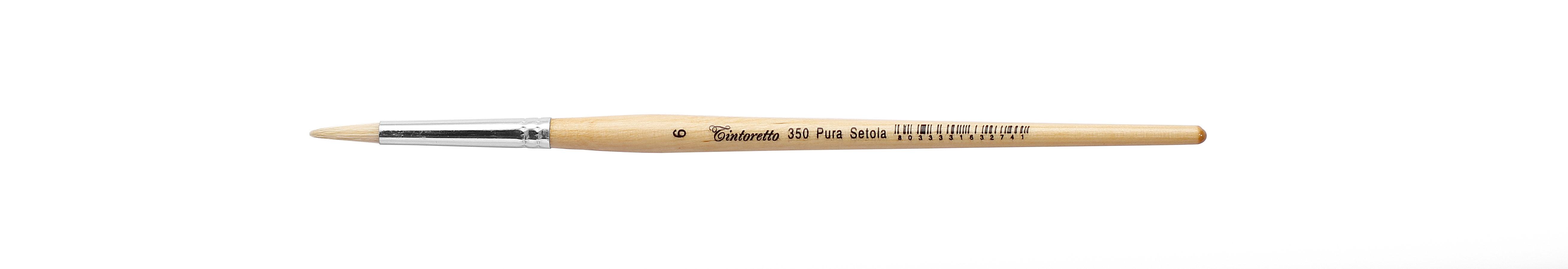Кисть щетина 6 круглая Tintoretto на короткой ручке 294₽