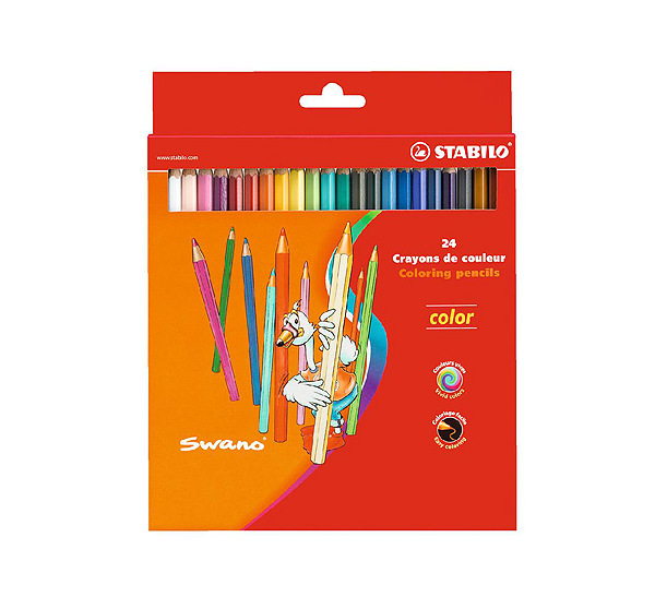 Набор карандашей цветных Stabilo Swano Color 24 цв, Германия  - купить со скидкой