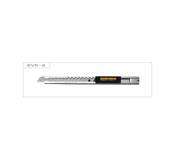 Нож OLFA с выдвижным лезвием 9 мм корпус из нержавеющей стали, автофиксатор желания пользователя