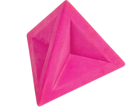 Ластик треугольный Brunnen 4,5х4,5х4 см, розовый