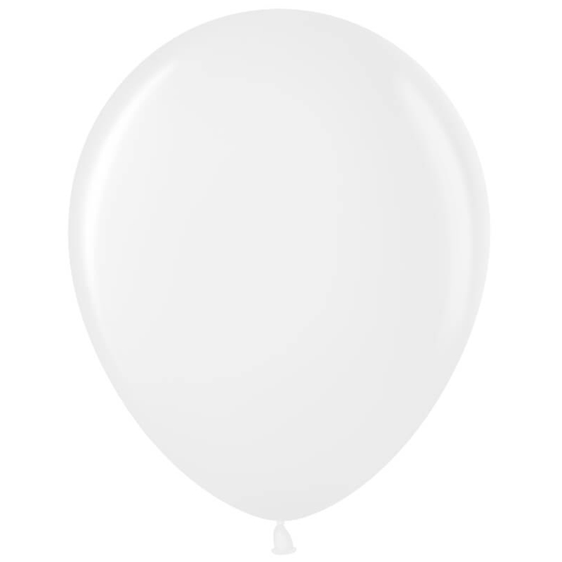 Набор воздушных шаров MESHU М12/30 см, 50 шт, пастель, белый набор воздушных шаров meshu с днем рождения м12 30 см 25 шт пастель ассорти