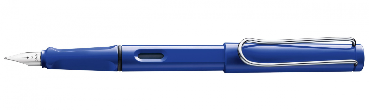 Ручка перьевая LAMY 014 safari, Синий ручка перьевая lamy 077 aion f синий