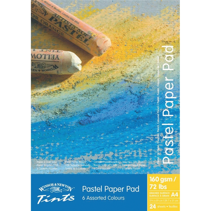 Альбом для пастели, карндаша, угля Winsor & Newton 30х21 см 24 л (6 цв.х4 л.)