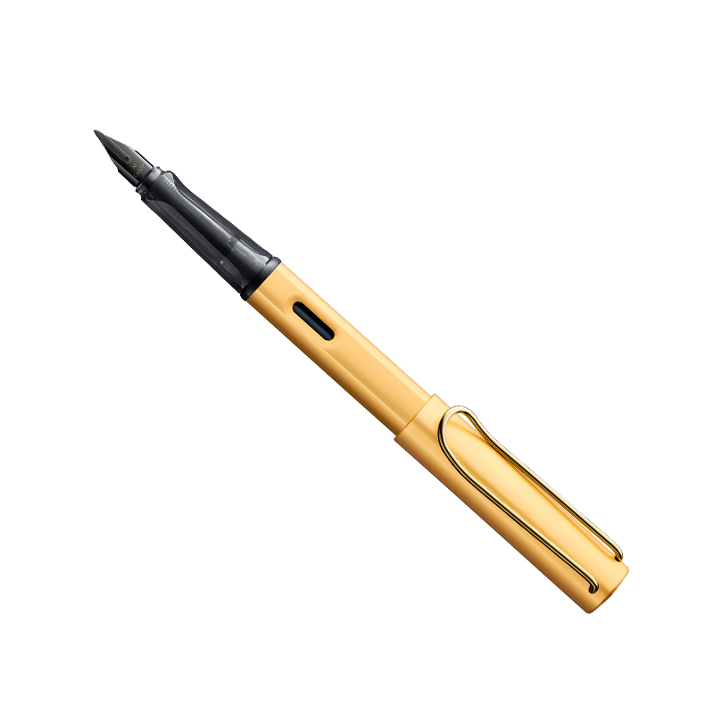 Ручка перьевая LAMY 075 lux, EFpvd Золото лого логика