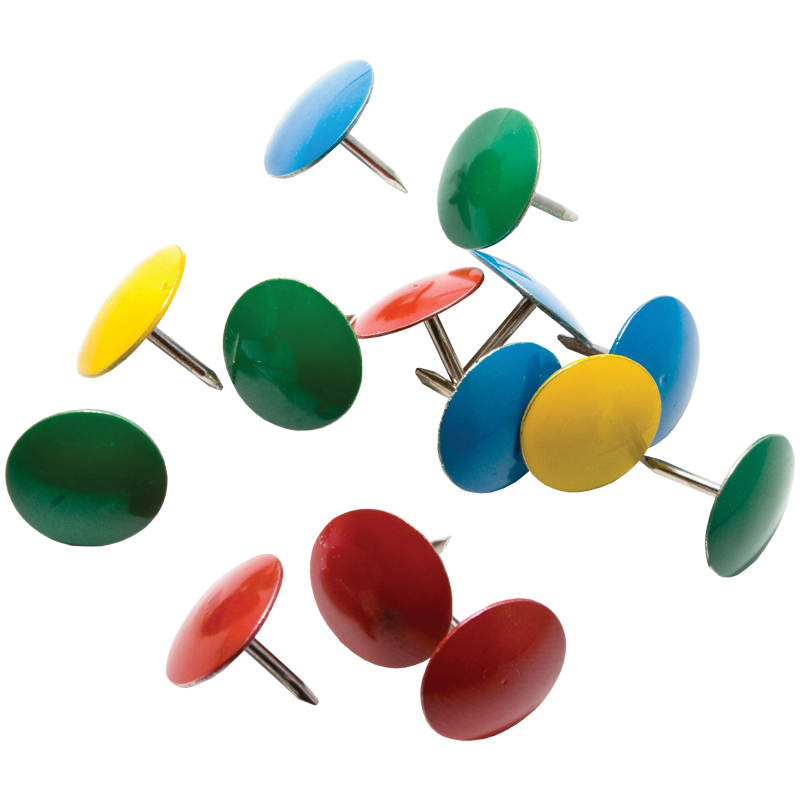 Кнопки канцелярские Berlingo гвоздики цветные 10 мм, 50 шт, картонная коробка кнопки гвоздики 40шт be positive кругл головка пастельн ассорти пласт подвес