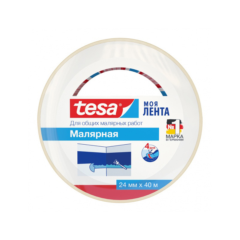 Лента-скотч малярная TESA общего назначения 24 мм х 40 м