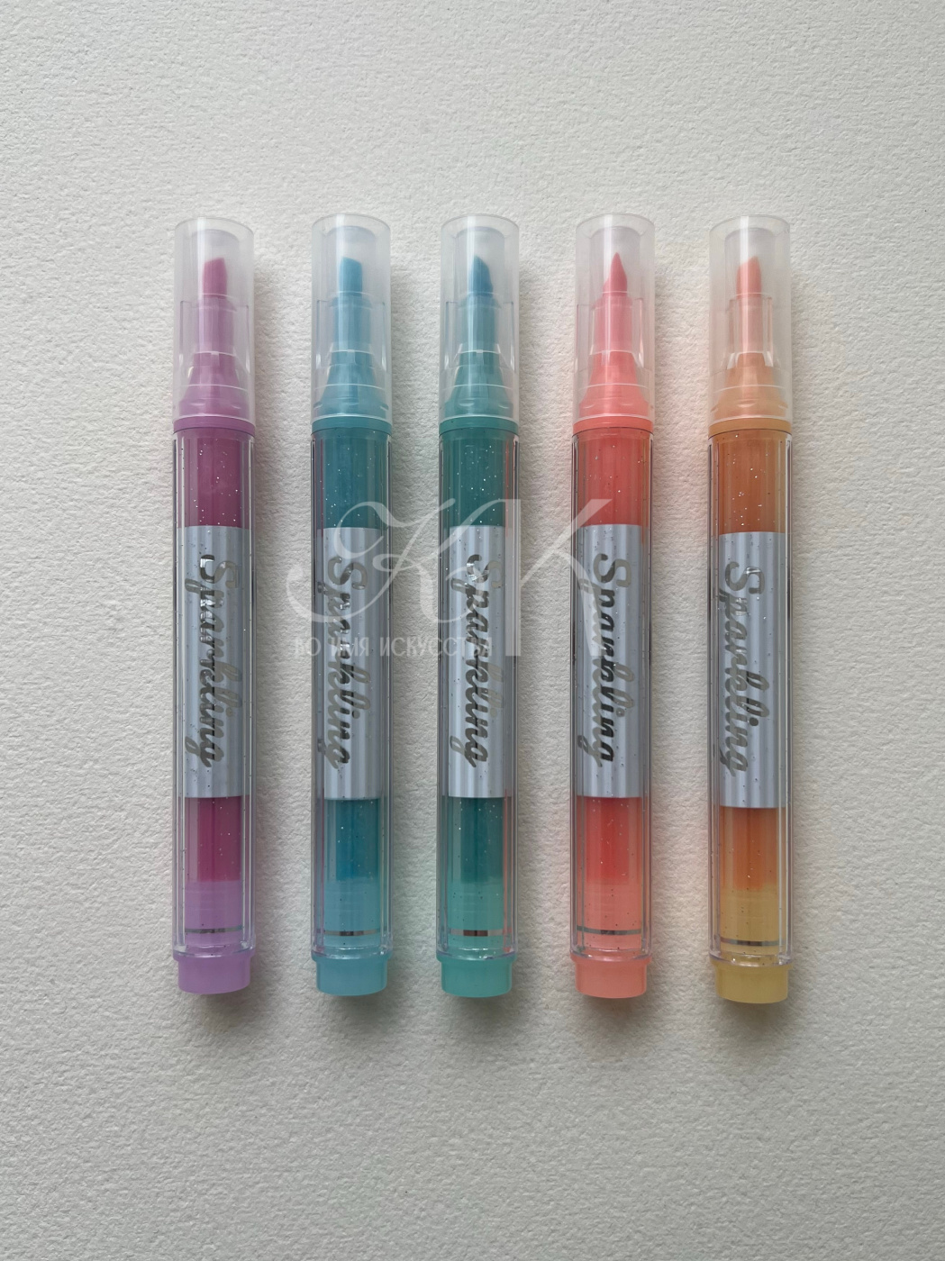 Набор текстовыделителей Languo 5 цветов с глиттером 278₽