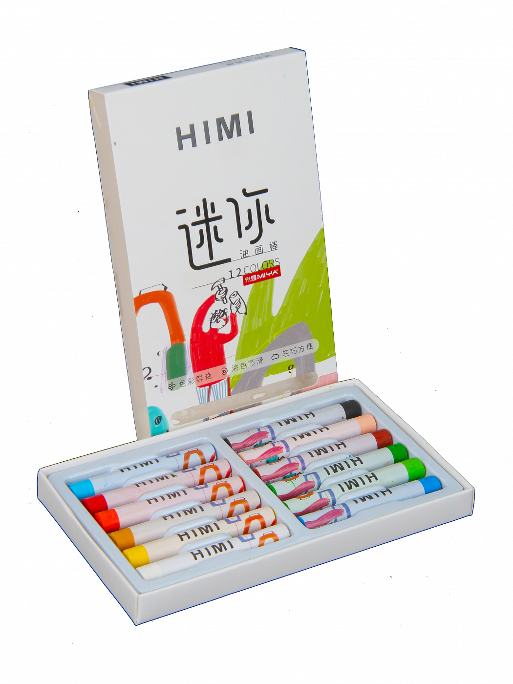 Набор масляной пастели HIMI mini 12 цв cama le набор кистей для макияжа глаз grey fox mini
