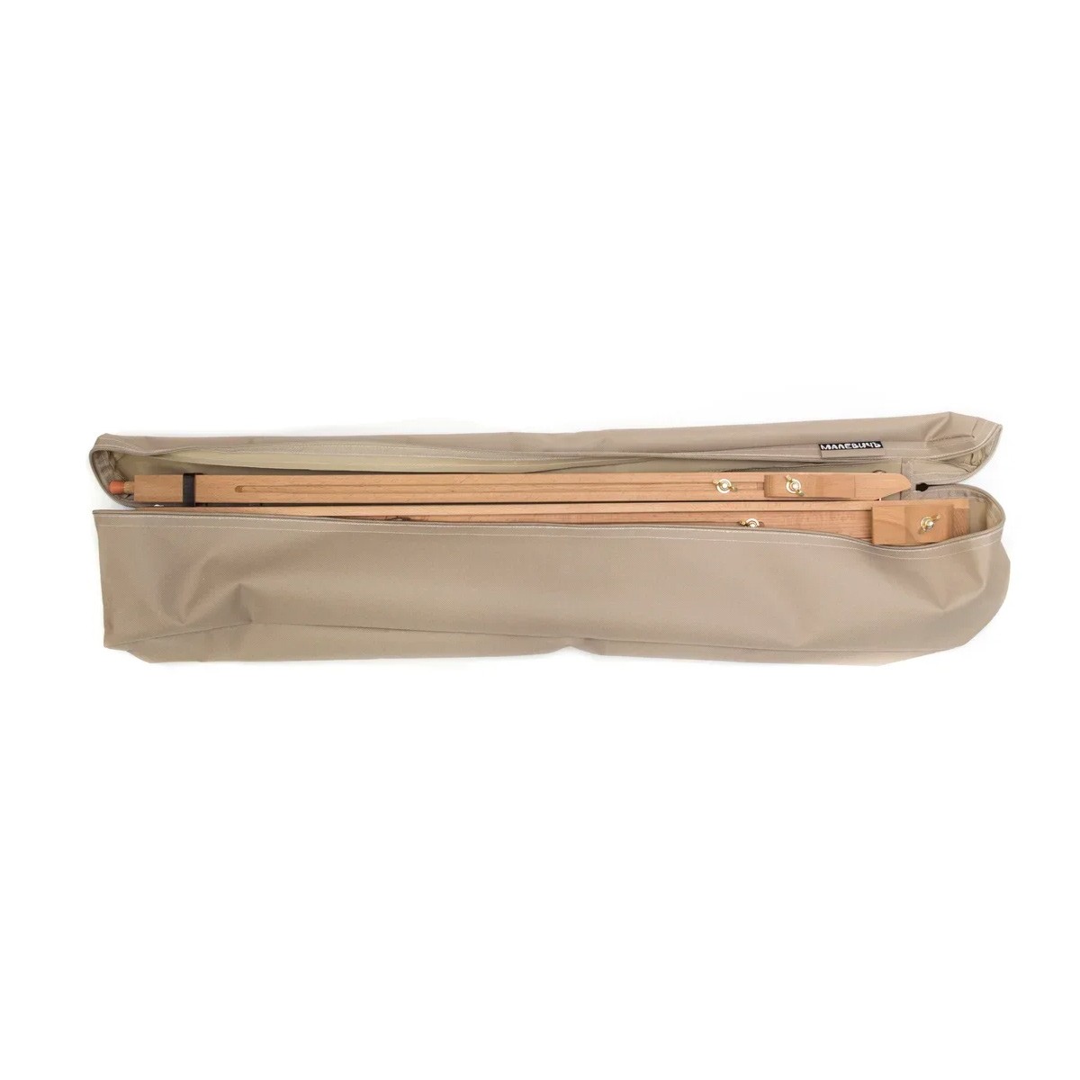Сумка для деревянной треноги Малевичъ 86х14х8 см, бежевая сумка для этюдника малевичъ мл 15 бежевая