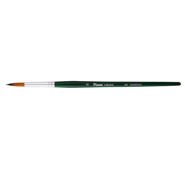 Купить Кисть синтетика №3 круглая Pinax Creative 341 короткая ручка, Китай