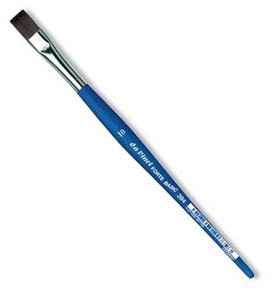 Кисть синтетика №10 плоская Da Vinci Forte Basic 394 короткая ручка