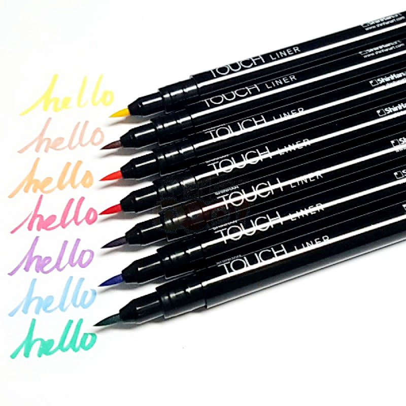 Линер Touch Liner Brush перо-кисть nail art brush 5 7 9mm drawing pen 3pcs 3 color painting liner thin brushes