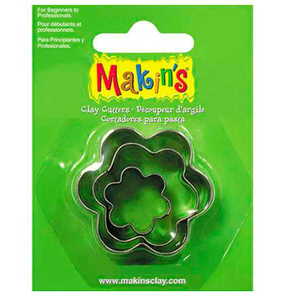 Набор резцов для полимерной глины Makins 3 шт Цветок Makins-36008 - фото 1