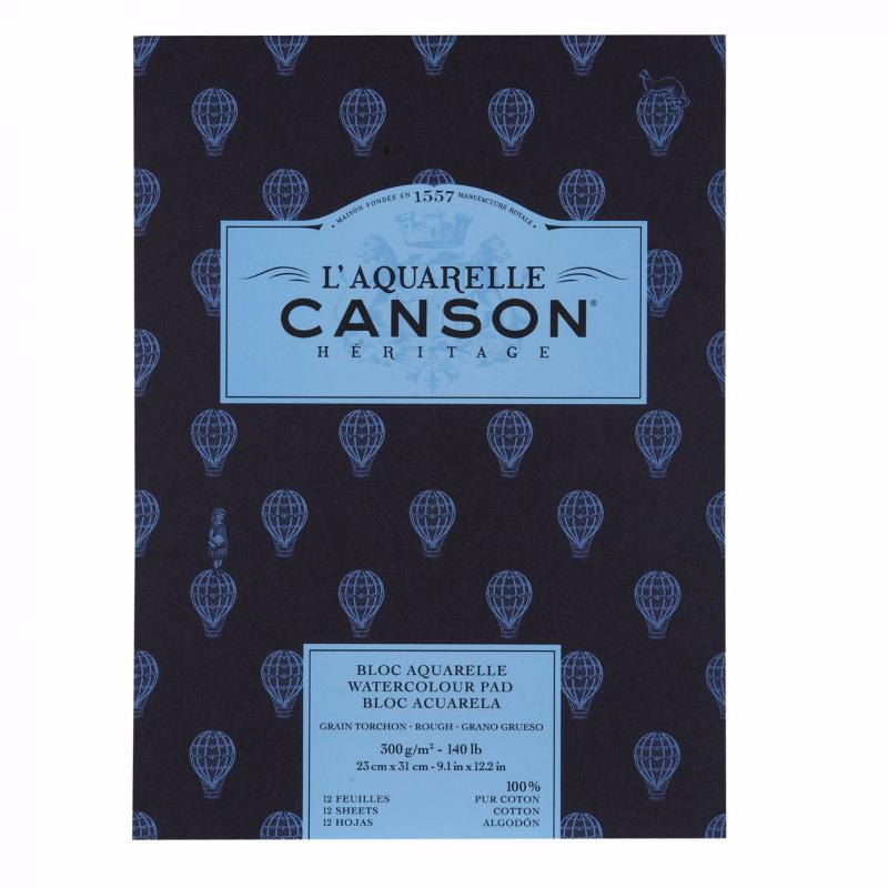 Альбом-склейка для акварели Canson "Heritage" Torchon 12 л 300 г
