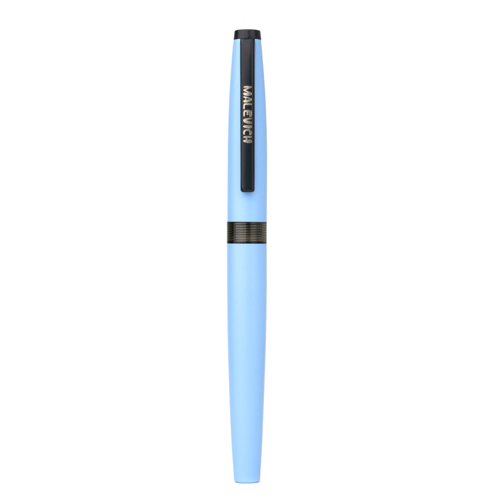 Ручка перьевая Малевичъ с конвертером, перо EF 0,4 мм, цвет: голубой набор ручка перьевая lamy al star f пурпурный записная книжка твердый переплет а5 пурпурный