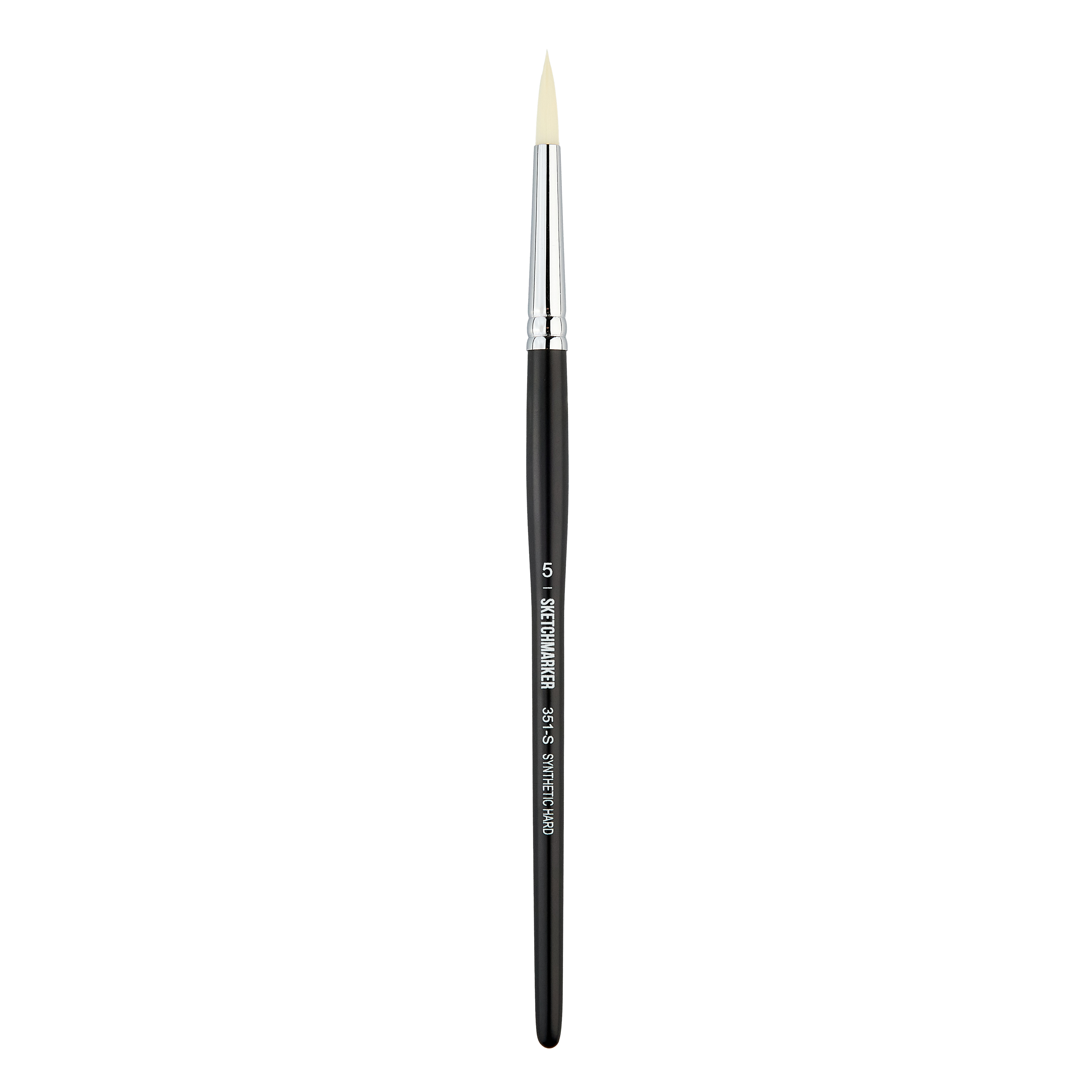 Кисть жесткая синтетика №5 круглая Sketchmarker "351" ручка короткая