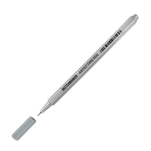 Ручка капиллярная SKETCHMARKER Artist fine pen цв. Серый пигмент ручка капиллярная sketchmarker artist fine pen цв зеленый пигмент