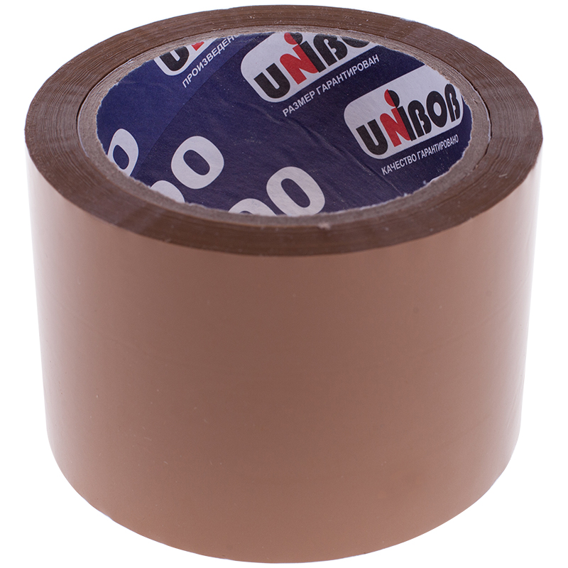 Клейкая лента упаковочная Unibob 72 мм*60 м, 45 мкм, темная клейкая лента упаковочная unibob 48 мм 66 м 45 мкм темная