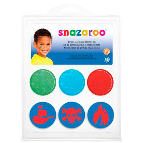 Набор красок для лица со штампами Snazaroo 