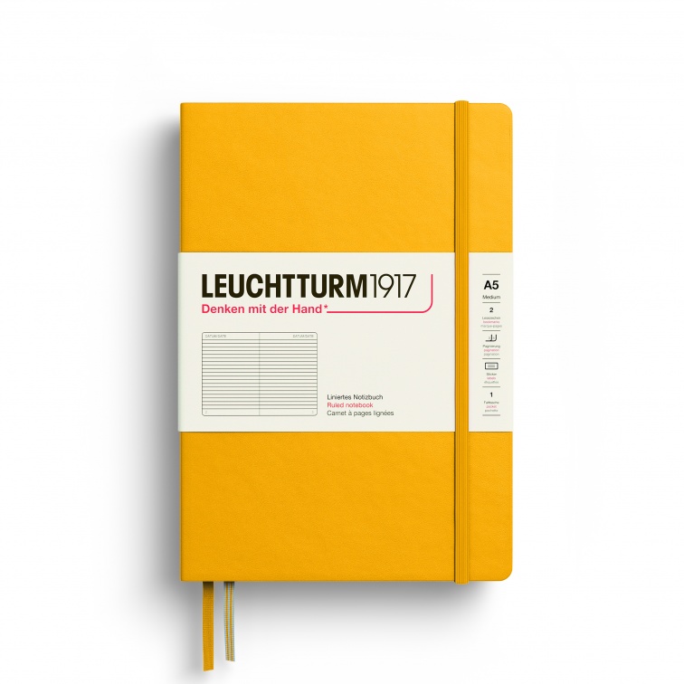 Блокнот в линейку Leuchtturm1917 Medium A5 125 л твердая обложка Подсолнух 3987₽
