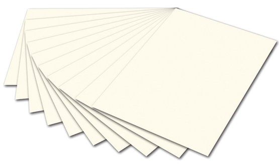 Бумага цветная Folia 50х70 см 300 г жемчужно-белый 278₽