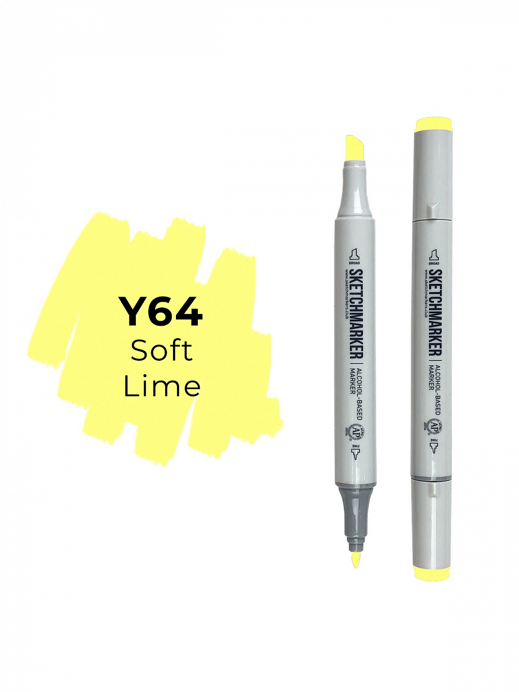 Маркер двухсторонний на спиртовой основе Sketchmarker Цвет Мягкий лайм