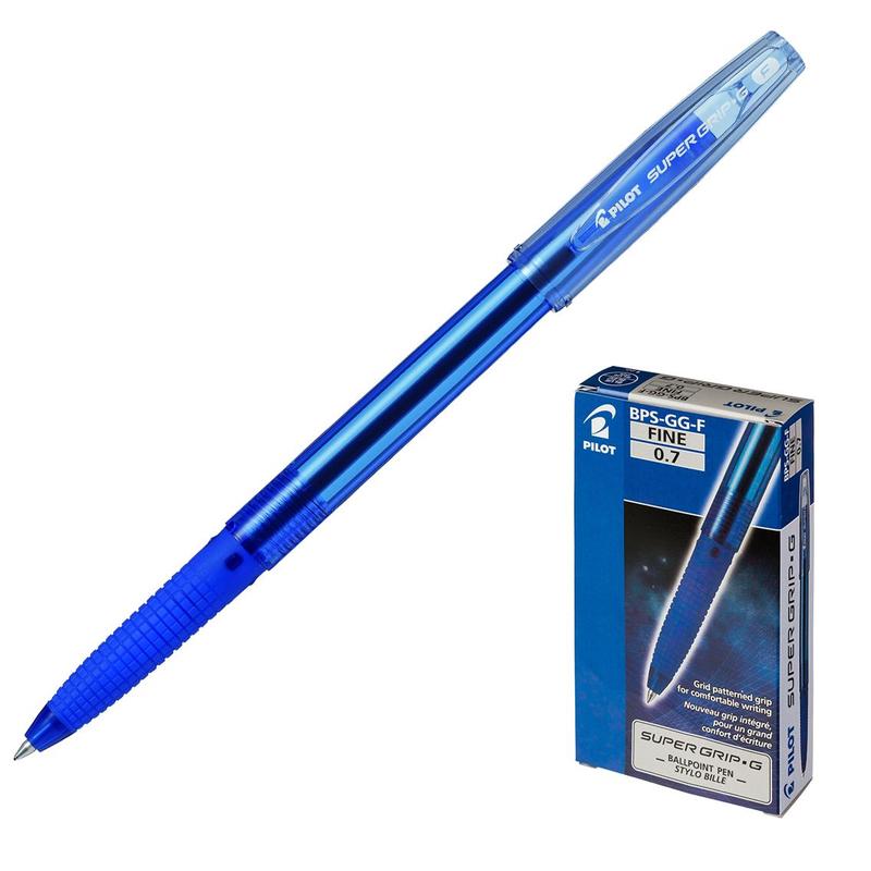 Ручка шариковая Pilot 0,7 мм, синяя ручка шариковая автоматическая penac pepe 0 7мм синяя корпус металл салатовый арт bb0503 29