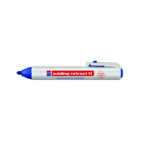 маркер перманентный edding 1 1 5 мм со скошенным наконечником синий Маркер перманентный Edding 